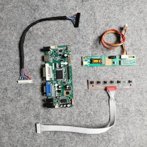 1CCFL M.NT68676 30-Pin LVDS For LP171W01/LP171WX2 screen LCD panel display drive controller board DIY kit VGA DVI 1440*900