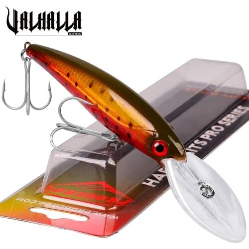 VALHALLA 1Pcs 16.5cm 33g Swing Crank bait Minnow Artificial Hard Bait Tight Wobble Slow Floating Jerkbait Fishing Lure
