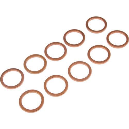 10 Pcs Exhaust Pipe Muffler Header Gasket Seal O-Ring for Honda CG125 GY6 125CC 30mm Inner Diameter 40mm Outer Diameter