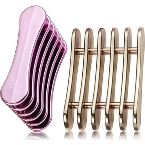 5 Grids Acrylic Silver Gold Showing Shelf Makeup Brush Holder Pen Rest Display Stand Plastic Manicure Nail Brushes Tool