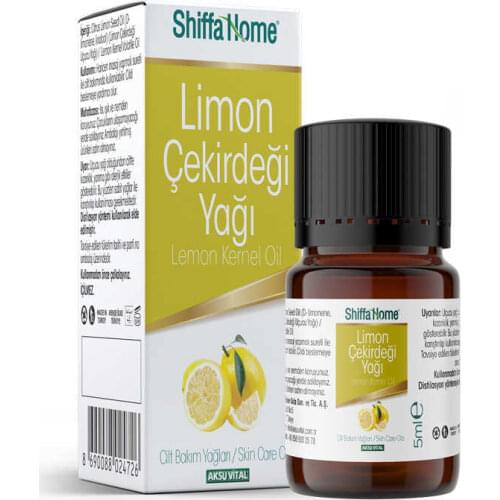 Aksu Vital Shiffa Home Lemon Seed Oil 5 Ml Oleum Citrus Core Natural Health Nice Smell Valuable Positive Vitamin Mineral protein