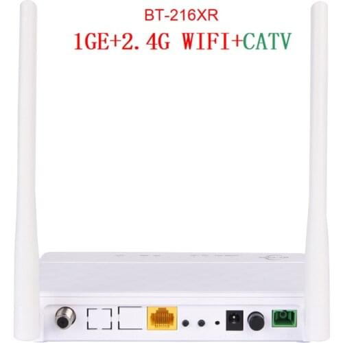 Free Shipping Optical Network FTTH RJ45 XPON ONU SCAPC Interface English Version 1GE+2.4G WIFI+CATV Gpon Epon