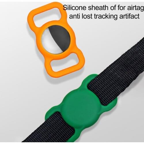 For Apple Airtag Case Silicone Wearable Protective Cover For Air Tag Dog Tracker Locator Device For Airtag Air Tag Case