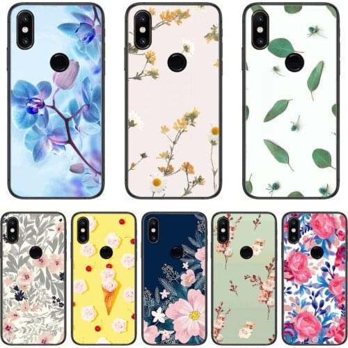 Phone Case Flower Oil Painting Colorful Phone Case For xiaomi M2 C3 X3 F2 Lite NFC 6 5 x Poco k30 Pro Anime Black Cover Silicon