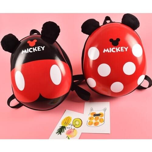 Disney Childrens Cartoon Hardshell Backpack Mickey Minnie Eggshell Kindergarten Boy and Girl Schoolbag Cute