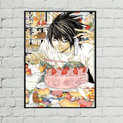Death Note Movie Anime Poster Comic Cover Art Canvas Print Picture TV series Poster Gift Artwork Artwork Poster Gift