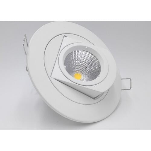 Hot!!! Adjustable 15W Warm white/Natural white/Cold White COB LED Gimbal Embedded led trunk lamp Round COB shoplighter AC85-265V