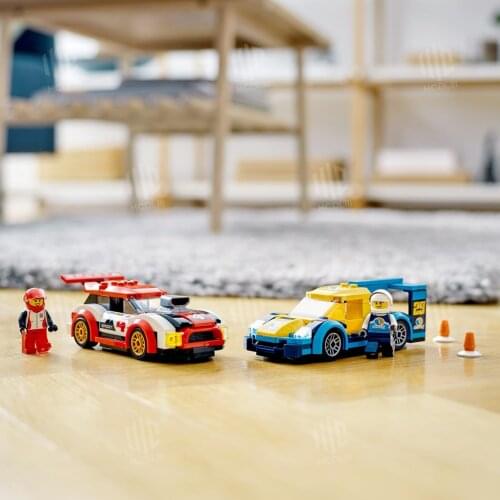 Lego City Racing Cars 60256 Constructor Blocks, Toys For Boy Childrens Toy Collector Christmas Gift Kids LEGO Minifigure Blocks