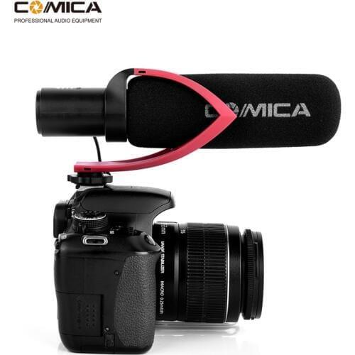 Comica CVM-V30 PRO Camera Microphone Electric Super-Cardioid Directional Condenser Video Microphone for Video Interview Camera