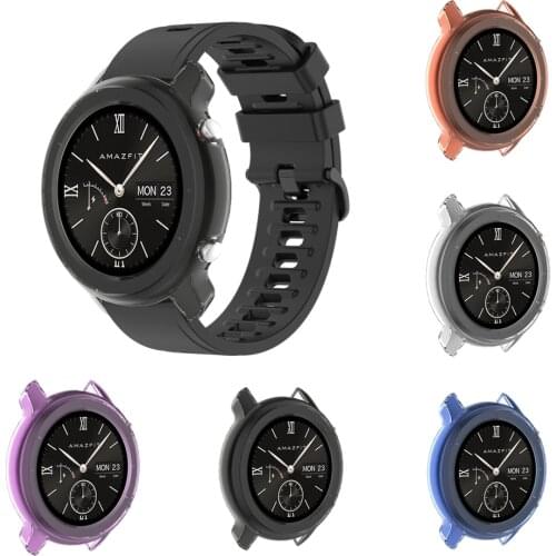 TPU Soft Cover For Amazfit GTR Protective Case Shell For Xiaomi Huami Amazfit GTR 47mm & 42mm Smartwatch Cases Protector Sleeve