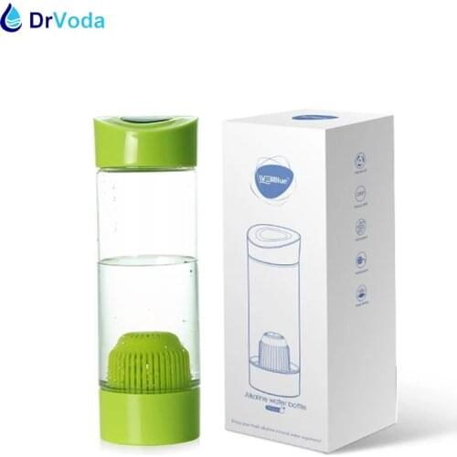 Outdoor Travel Portable Bottle Rich Hydrogen Alkaline Ionizer Flask 550ml Big Capacity BPA FREE Replaceable Filter Cartridge