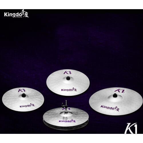 Kingdo K1 series Cheap practice 5pcs 14"+16"+18"+20" cymbals set for drums