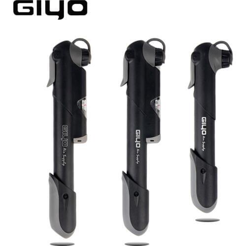GIYO Mini Portable Mountain Road Cycling Bicycle Bike Mini Type Tire Air Pump Dual Presta Schrader Valve Inflator