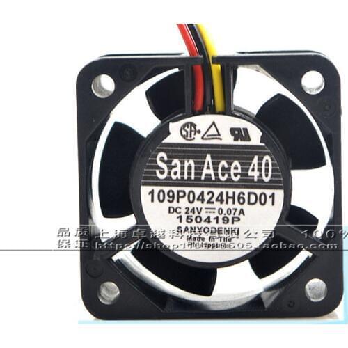 New original 109P0424H6D01 4020 24V 0.07A Fanuc system fan with connector