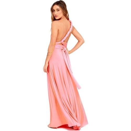 Sexy Women Boho Maxi Club Dress Red Bandage Long Dress Party Multiway Bridesmaids Convertible Infinity Robe Longue Femme