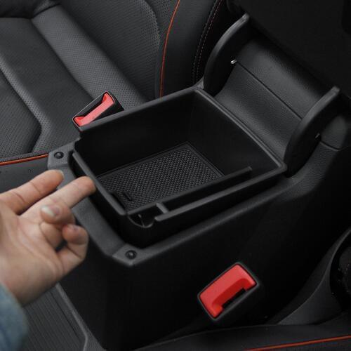 ABS Armrest Center Storage Box Container Glove Organizer Case Car Styling for Volkswagen VW Tiguan Mk2 2016 2017 2018