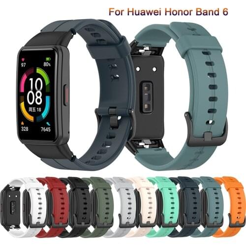 For Huawei Band 6 Straps Breathable Sports Replacement Strap Smart Watchbands Bracelet for huawei band6 honor band 6 Watch Strap