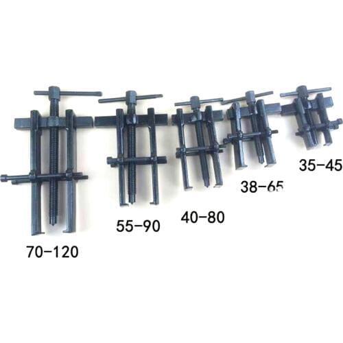 35x45mm 38x65mm 40x80mm 55x90mm 70x120mm 2 Jaws Black Coated Gear Armature Bearing Puller Forging Extractor Remover