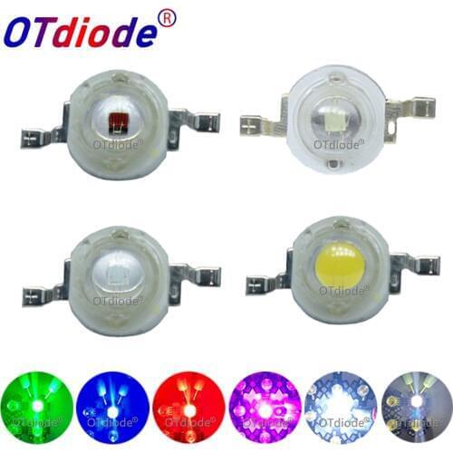10pcs 1W 3W High Power LED Light-Emitting Diode LEDs Chip SMD Warm White Red Green Blue Yellow For SpotLight Downlight Lamp Bulb