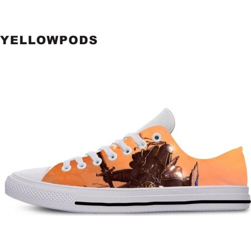 Flats Classic Canvas Shoes Hot Unisex World Of Warcraft Tauren Women Woman White Flats 3D Print Casual Fashion Shoes