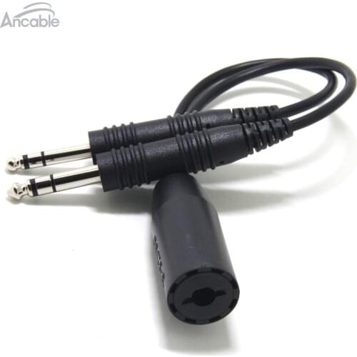 Helicopter to General Aviation Headset Adapter Cable fit David Clark AVCOMM, U 174