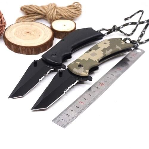 High Quality Camping Tactical Knives Survival Pocket Knife Folding Blade Hardened 55HRC Hunting Knife Outdoor EDC Multi Tool