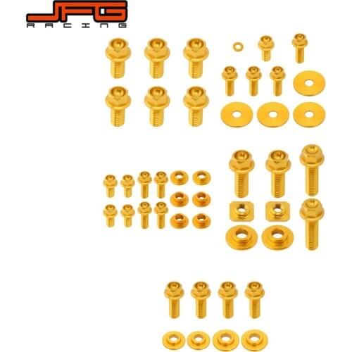 Motorcycle Front Rear Fender Number Plante Radiator Shrouds Fork Guards Seat Side Panels Screw For SUZUKI RMZ450 2005 2006 2007