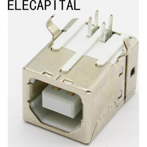 10pcs/lot USB B Type Female Socket Connector G45 for Printer Data Interface Free Shipping