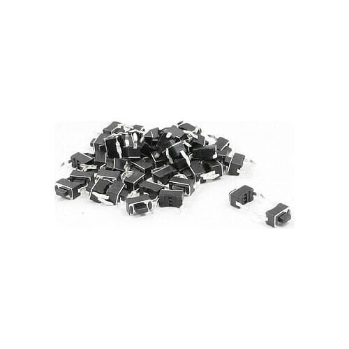 100pcs 6x3.5x5mm Round Pushbutton 2-Pin Momentary DIP Tactile Switch