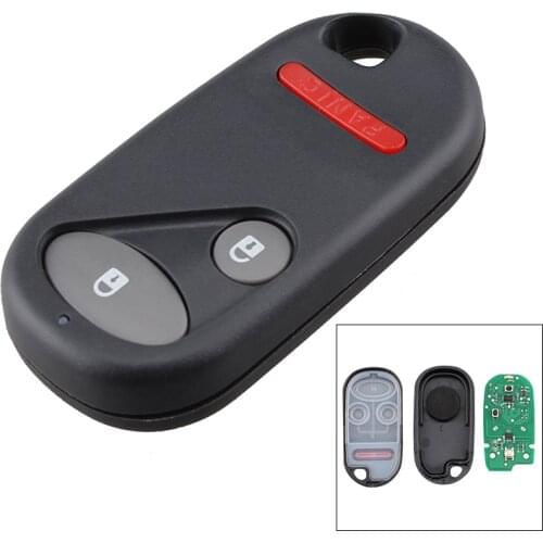 2+1 Buttons 315Hz Replacement Remote Car Key Fob Transmitter Clicker Alarm Auto Key Shell Case for Honda NHVWB1U521 NHVWB1U523