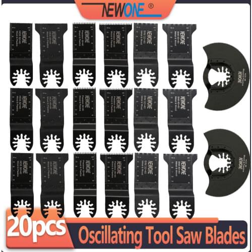 20PCS Oscillating Saw Blades Multitool Kit For Bosch Fein Black & Decker Makita