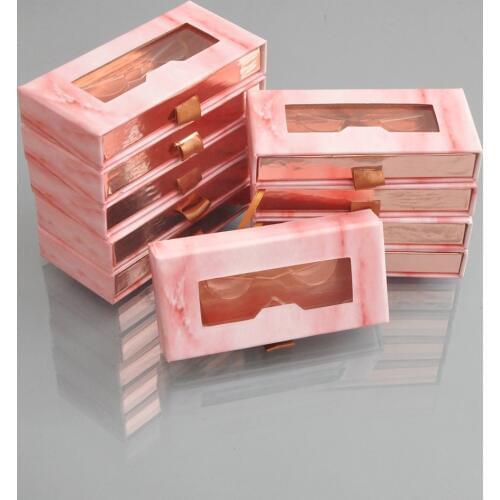 20pcs wholesale false eyelash packaging box lash boxes custom logo fake mink eyelashes extension strip drawer packing case empty