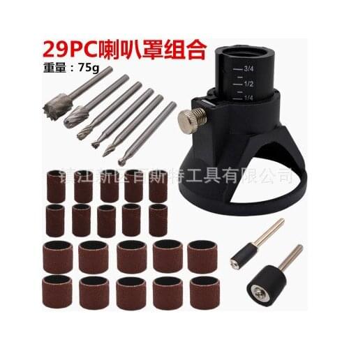29pcs/set Rotary Files Milling Cutter Horn Cover Locator Drill Grinding Abrasive Tools for Dremel drill Rotary Accessories