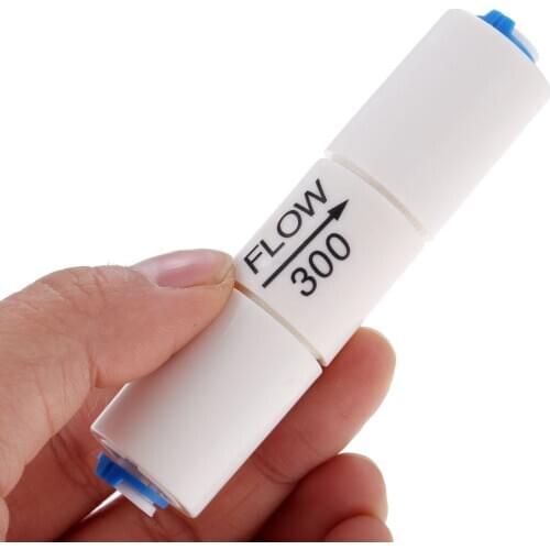 300CC RO Water System Waste Water Flow Regulater Restrictor 1/4" OD Hose Reverse Osmosis Quick Pipe Fittiing