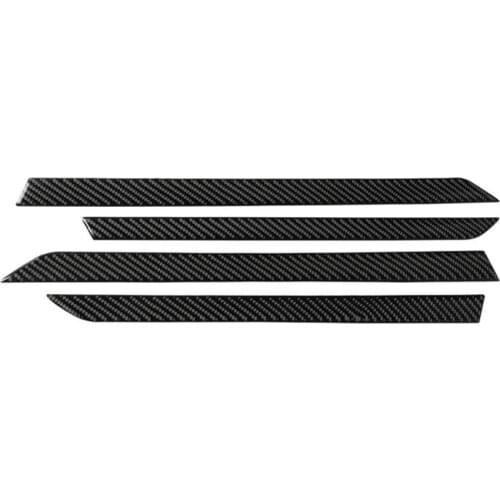 4Pcs Cool Black Car Door Panel Strip Stickers fit for Honda Ten Generation Civic 2016-2019 Car Accessories Supplies Goods