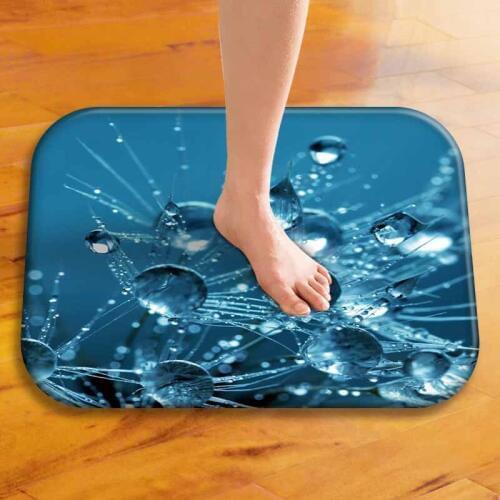 40x60cm Cute Diy Print Floor Mat Bathroom Ground Mat Slip Door Bath Pad Rug Living Room Kitchen Carpet Home Decor