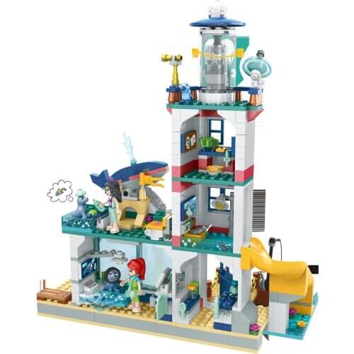 41380 Bricks DIY Toys Girl Friends Lighthouse Rescue Center Building Block Friends for Girls Gifts Children