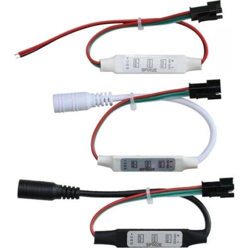 10pcs SP002E 3 Key Mini RGB Controller Micro-Controller DC5-24V for WS2811 WS2812B SK6812 Pixels Dream Color LED Strip