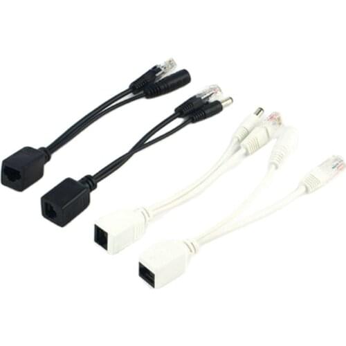 6 pair)/lot PoE Passive Cable Splitter Power Over Ethernet For PoE IP Camera PoE Splitter & Injector Cable Kit PoE Adapter