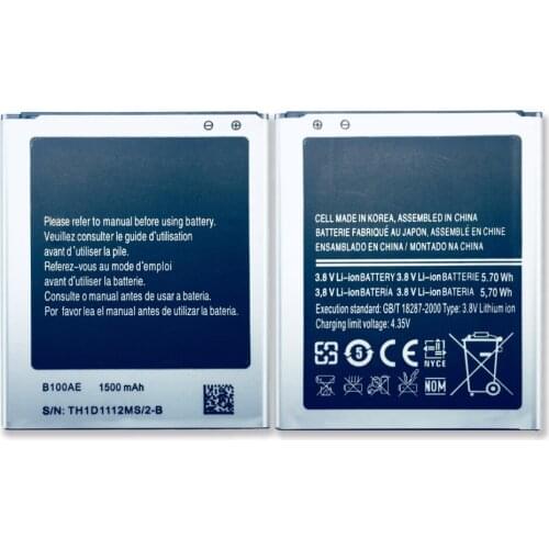 B100AE Battery for SAMSUNG GALAXY Trend 2 GT-S7898,S7270,S7392,S7390 I679,GT-S7262,SM-Z130H,SM-G318H I699i G313H G318h S7270