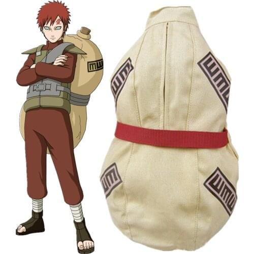 Anime Hokage Ninja Kazekage Gaara Cosplay Gourd Student School Waist Messenger Bags Single Shoulder Bag Prop