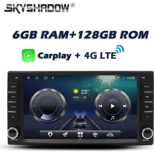 Carplay DSP Android 10.0 6GB +128GB LTE Car DVD Player GPS WIFI Bluetooth 5.0 Radio For Toyota Rav4 Corolla Vios Hilux 2006-2010