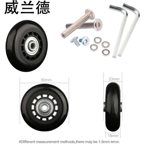 Suitcase equipment suitcase wheel 360 degree rotation replacement luggage wheel accessories repair detachable universal casters