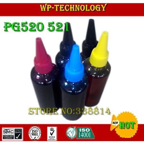 Dye ink,Suit for PGI520 CLI521,Suit for Canon MP540 MP550 MP620 MP640 MX860 IP3600 IP4600,Specialized High quality Ink, 5 Color