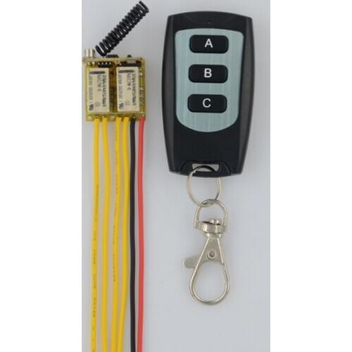 DC 3.7V-12V Wide Voltage Range Mini Relay Receiver Transmitter Micro Remote Switch 2CH Relay Latched Momentary master ON OFF RX