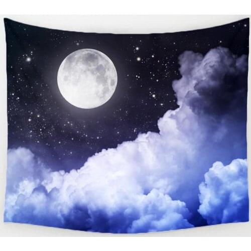 Night Moon Tapestry Wall Hanging Tapestry