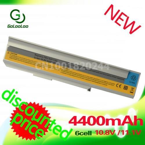 Golooloo 4400MaH 11.1v 6cell Laptop Battery for LENOVO 3000 8922 C200 N100 0768 0689 Series 3000 N200 N100 0769