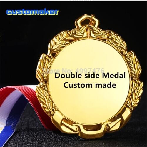 10pcs high quality Award Medals Custom Personalized Etched Design for Tournaments and Competition 2 Side Printing Medals