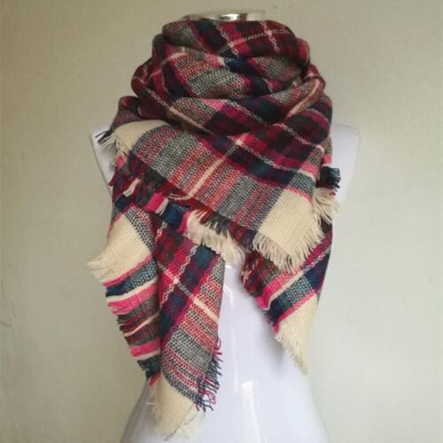 New Za Winter Childrens Cashmere tartan plaid Scarf Kids scarves Boys Girls Designer Acrylic warm Bufandas blanket Shawls