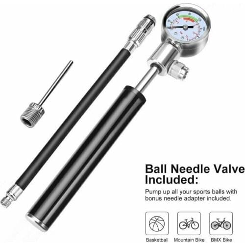 New Durable Portable High Pressure MTB Bicycle Multifunctional Pump Suspension Fork & Shock Pump Kit For Basketball Football